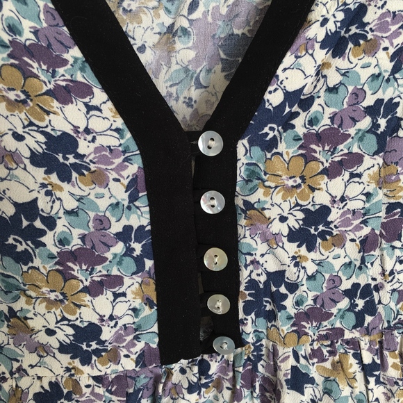Zara Basic Spring Summer Floral V-neck Dress - Picture 3 of 8